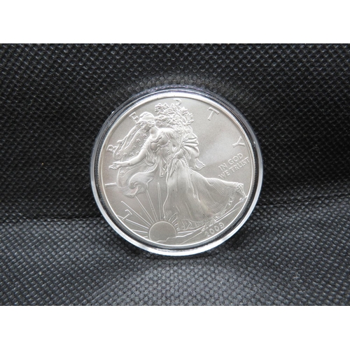 112 - 2009 American silver Eagle dollar Walking Liberty silver proof