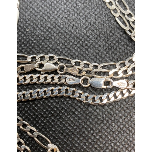 26 - 2x silver chain HM 1 is 18