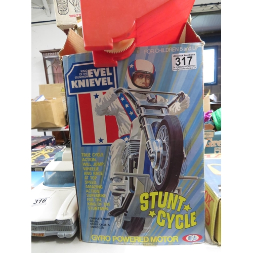 317 - Evil Knievel Stunt Cycle boxed