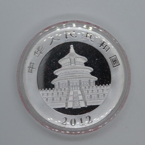 172 - 2012 Chinese 1oz 999 silver coin