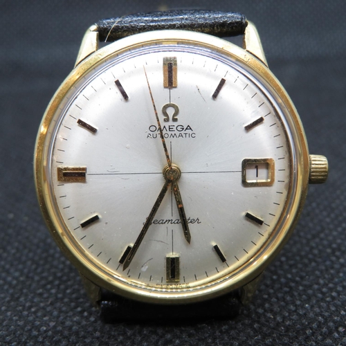 180 - Omega Seamaster cross hair dial automatic watch with date, calibre 562  24 jewels good condition few... 