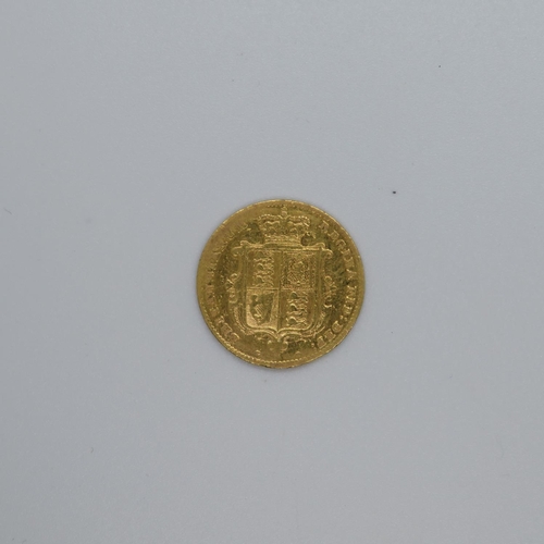 200 - 1863 young head half sovereign