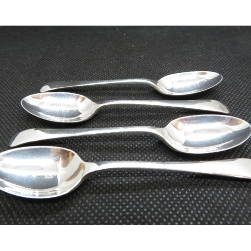 26 - 4x plain Old English coffee spoons Sheffield 1971   34g