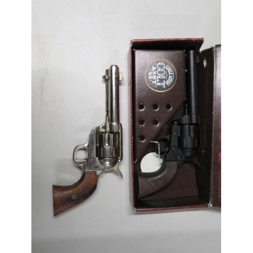 399 - 1x Colt replica and 1x boxed Colt Army replica