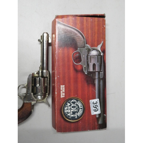 399 - 1x Colt replica and 1x boxed Colt Army replica