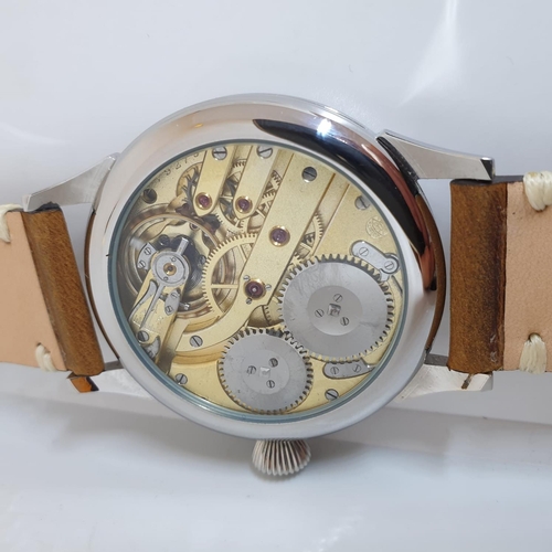 197 - IWC Big Pilot designer watch serial number 792795 1922 original pocket watch movement housed in new ... 