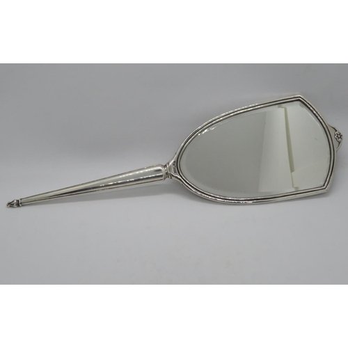 1 - Vintage silver dressing table mirror by Charles Green and Sons 1975