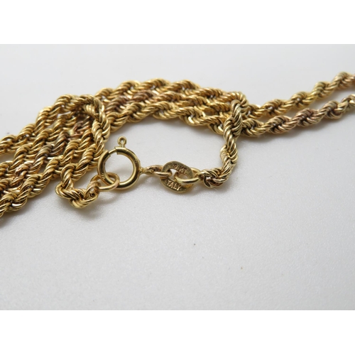 124 - 9ct necklace 2.5g