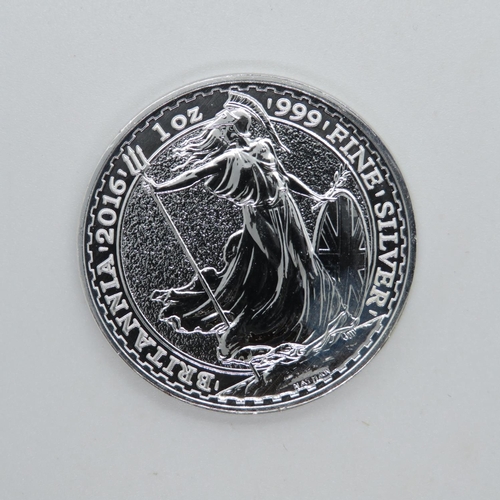 143 - 2016 Britannia 999 fine silver 1oz coin