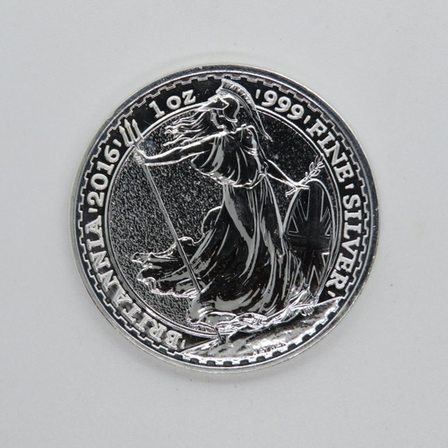 144 - 2016 Britannia 999 fine silver 1oz coin