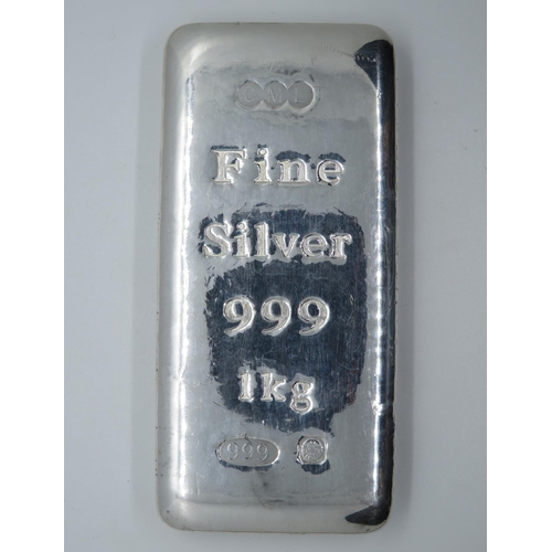 147 - CML fine silver 999 1kg Bullion Bar