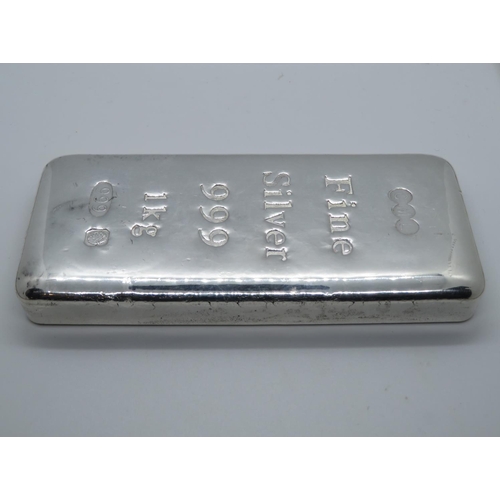 147 - CML fine silver 999 1kg Bullion Bar