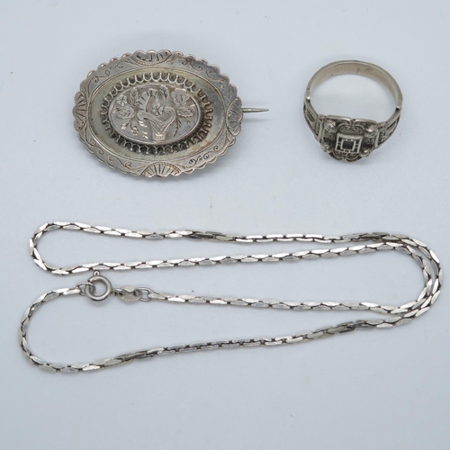 149 - Bag of silver jewellery