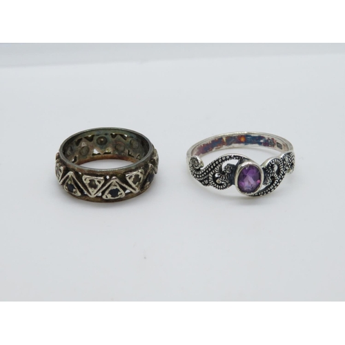 159 - 2x silver rings
