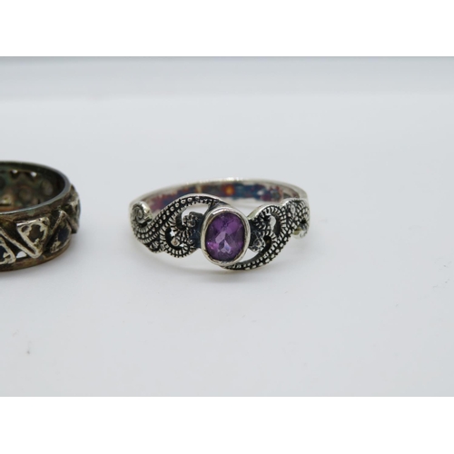 159 - 2x silver rings