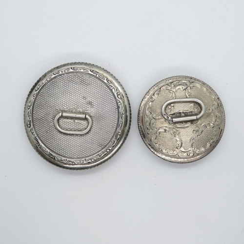 166 - 2x old silver HM patch boxes