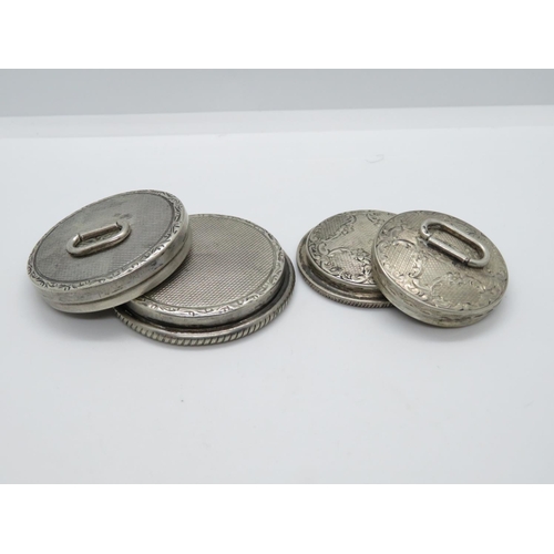 166 - 2x old silver HM patch boxes