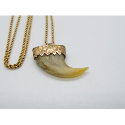 170 - High carat gold chain with Lion's claw - weight 5g