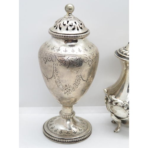 173 - Collection of pepperettes HM silver 154g