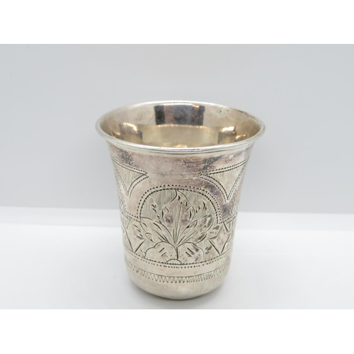 175 - Russian vodka shot cup HM silver 24g