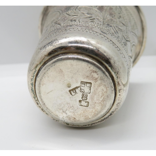 175 - Russian vodka shot cup HM silver 24g