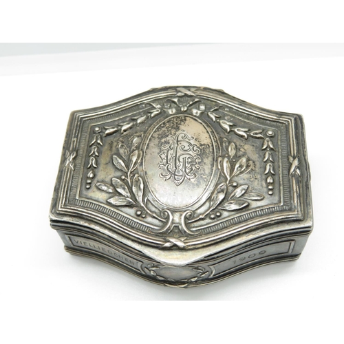 177 - Old patch box HM silver