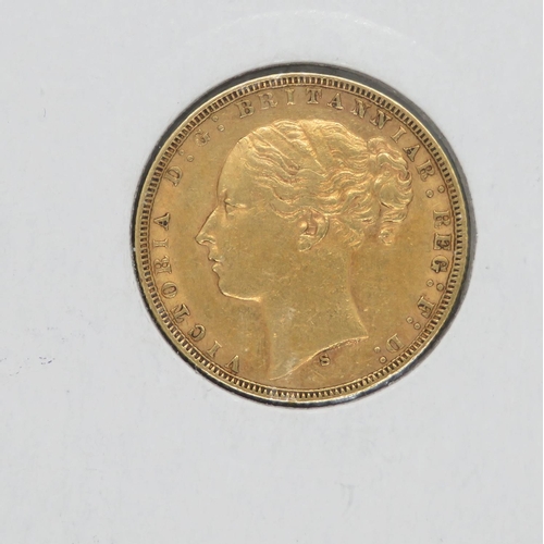 233 - Victoria 1873 Young Head full sovereign