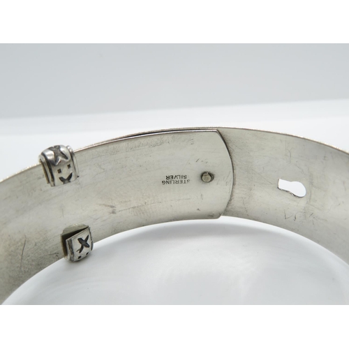 3 - vintage silver expanding bangle Sterling Silver 1960 22.6g