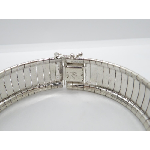 7 - Vintage silver Milanese style bracelet fully HM 7.5