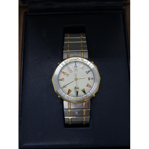 1 - Boxed Gent's Corum Admiral's Cup wristwatch