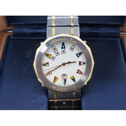 1 - Boxed Gent's Corum Admiral's Cup wristwatch