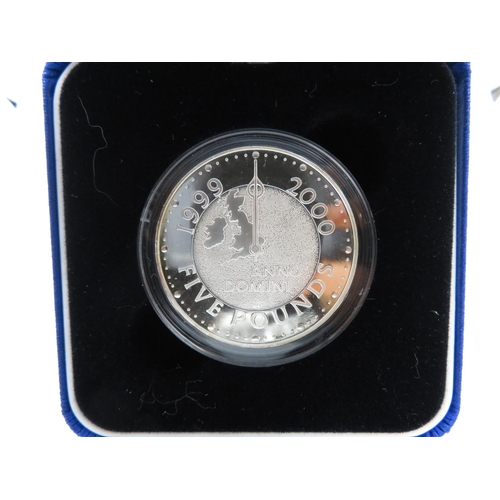 105 - 2000 Millennium silver £5.00 proof coin