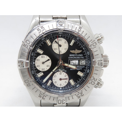 12 - Breitling Super Ocean chronometer - fully working