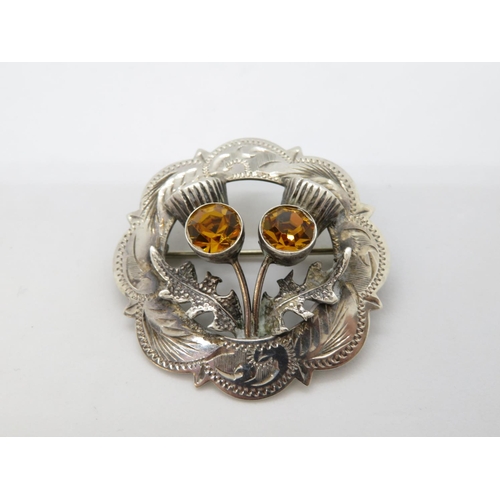 27 - Scottish HM brooch in silver