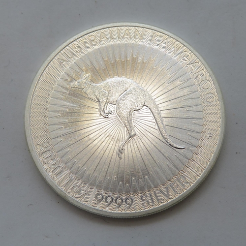 388 - 2020 1oz 9999 silver Kangaroo coin