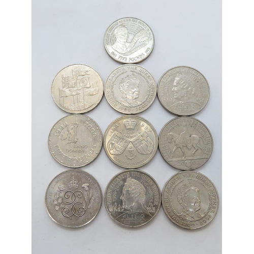 393 - 10x £5.00 coins