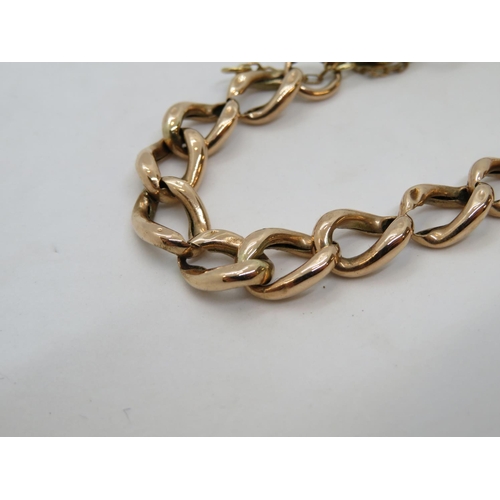 46 - 9ct gold bracelet 10.5g