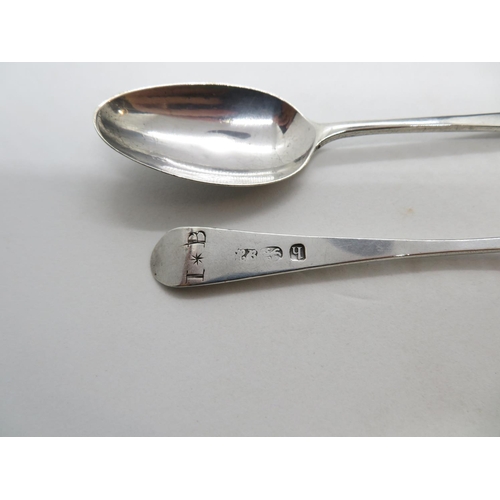 65 - Pair of Hester Bateman coffee spoons London 1783 19.4g