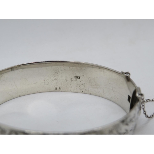 91 - Vintage silver bangle Joseph Smith and Sons Birmingham 1964  44.5g