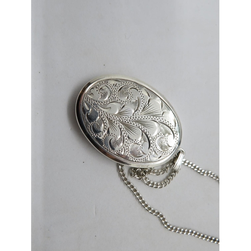 92 - Vintage silver locket by JA Maine Ltd on 24