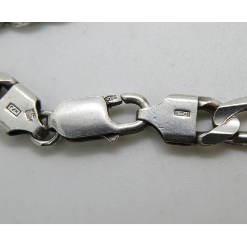 102 - HM silver figaro link chain 18