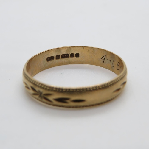 153 - 9ct gold ring 1.8g size P