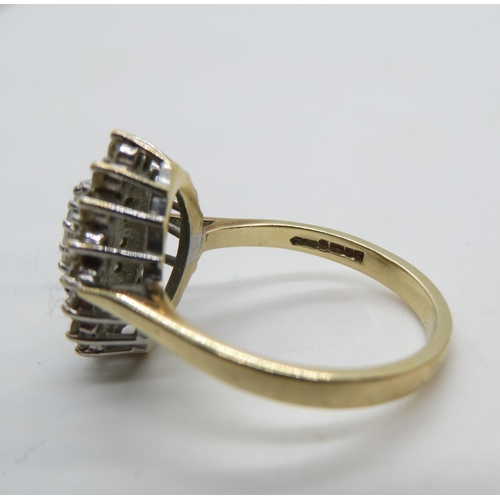 154 - 9ct gold ring 4g size P