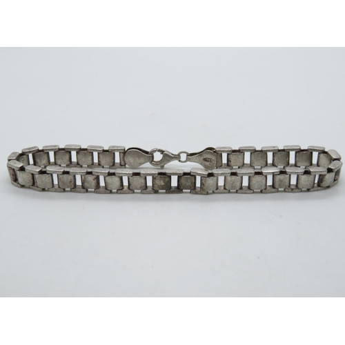 183 - Rolex style silver bracelet 14g