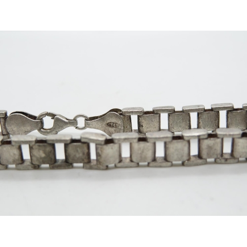 183 - Rolex style silver bracelet 14g