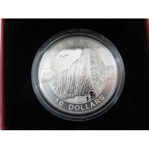 191 - 2013 Canada silver coin boxed $10.00 Niagara Falls coin