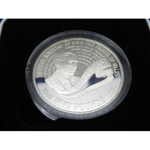 202 - `1998 UK silver proof crown boxed