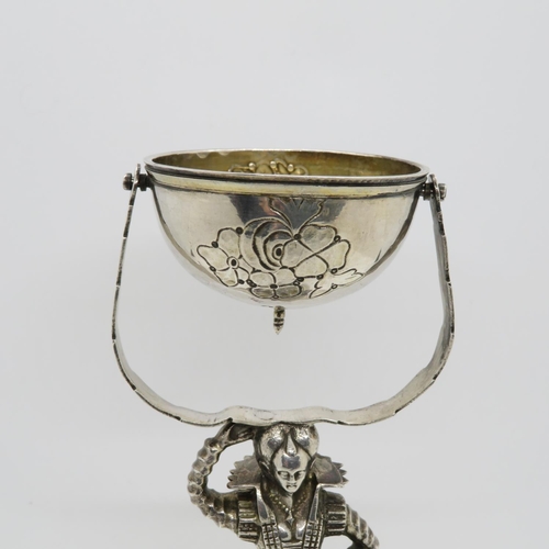 207 - Old silver HM puzzle cup or marriage cup- very old HM - 185g 9