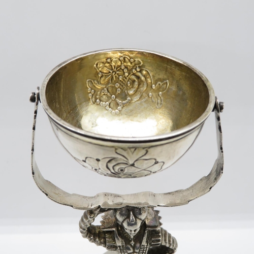 207 - Old silver HM puzzle cup or marriage cup- very old HM - 185g 9