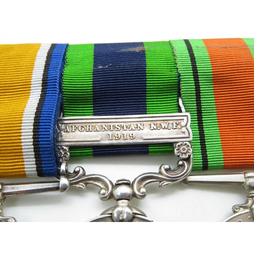 219 - Set of 5x medals on bar to 31824 Sgt J Smedley RFA